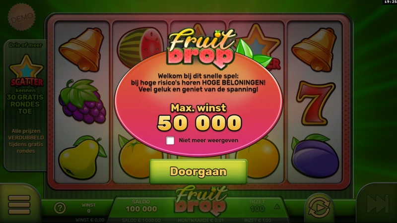 Fruit Drop slot demo